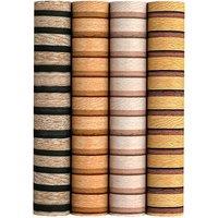PVC Peel and Stick Walnut Wood Waterproof Wallpaper - Self-Adhesive, Durable, Modern Home Decor (4 Designs)