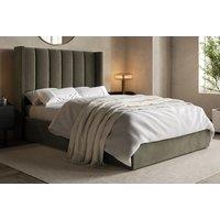 Elegant Savoy Wingback Bed Frame with Sturdy Base