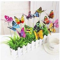 50Pcs Garden Luminous Butterfly Decor