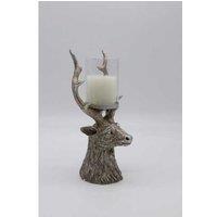 Stag Glass Candle Holder