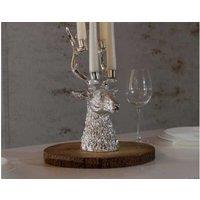 (Mp78) 4 Taper Deer Stag Candle Holder