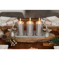 Stag 3 Pillar Candle Holder
