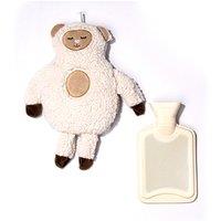 1L Hot Water Bottle With Sheep Plush Cover