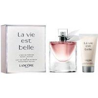 LANCOME LA VIE EST BELLE Perfumed Bodycare Gift Set - Iris & Patchouli, Hydrating Lotion & Eau de Parfum, For All Skin Types