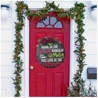 Christmas Wreath Door Listing Sign