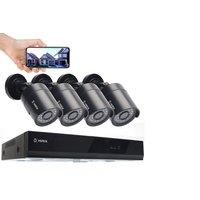 4 Channel 1080P AHD CCTV Kit with 5MP Cameras & 500GB HDD - Home & Business Security System