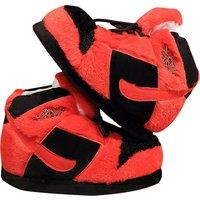 Unisex Black Chunky Plush Indoor Slippers - Warm Non-Slip Cosy House Shoes