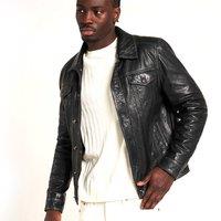 Men's Real Leather Trucker Jacket - Premium Casual Outerwear