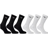 Pack Of 3 Emporio Armani Crew Socks - Black Or White