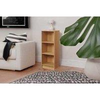 Elegant Narrow Bookcase With Adjustable Shelves