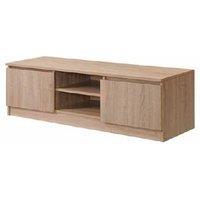 Contemporary Sonoma Oak Bedroom TV Cabinet - Compact Storage Unit with Open Shelf