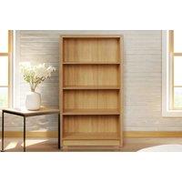 Elegant Tall Wooden Bookcase With Cd Display
