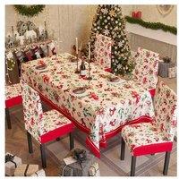 Festive Christmas Tablecloth & Chair Cover Set