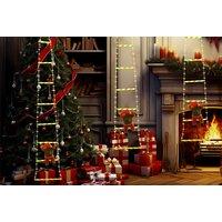 Christmas Decorative Led Ladder Lights - 2 Sizes & 2 Colours