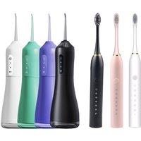 Electric Toothbrush & Flosser Bundle - Professional Oral Care