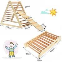 High-Quality Wooden Foldable Triangle Climber & Step