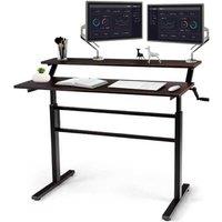 Ergonomic 2-Tier Computer Desk
