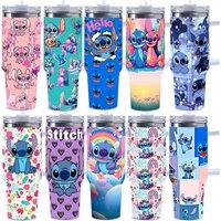 40Oz Cartoon Tumblr With Handle And Straw - 10 Designs