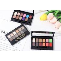 12 Colour Professional Makeup Eyeshadow Palette Bundle