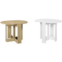 Drop Leaf - Space Saving Dining Table - White Or Oak