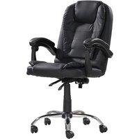 Executive Recliner Armchair - Fabric Or Leather, Ergonomic High-Back, Padded Comfort, Contemporary Living Room Chair