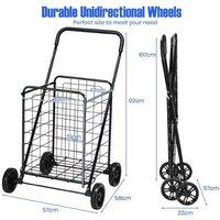 Ultimate Folding Shopping Cart - Heavy-Duty & Ergonomic Design