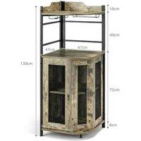 Stylish Corner Bar Wine Cabinet