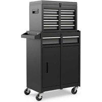 Premium Tool Storage Cabinet With Lockable Wheels & Detachable Design