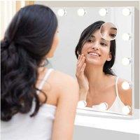 Hollywood LED Vanity Mirror with Smart Touch & 3X Magnifier - Professional Makeup Lighting