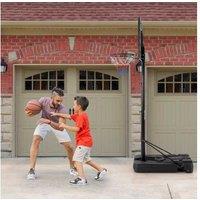 Ultimate Portable Basketball Hoop - Adjustable Height, Shatterproof Backboard, Heavy-Duty Steel Frame