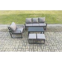 Aluminium 6-Seater Sofa Set Grey