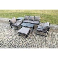 6-Seater Aluminium Sofa Set Table