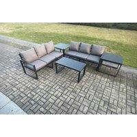 Aluminium Garden Sofa Set with Coffee & Side Tables