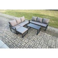 Aluminium Outdoor Sofa Set with Coffee Table & Footstool