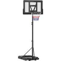 Outdoor Basketball Hoop and Stand with 10-Level Adjustable Height