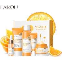 5pc Mini Skincare Set - Vitamin C, Hyaluronic Acid & Retinol - Brightening, Hydrating & Anti-Ageing Travel Kit
