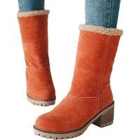 High-Heeled Padded Women'S Boots - 8 Sizes & 5 Colours