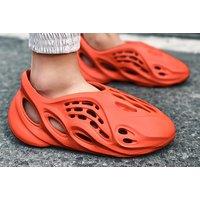 Unisex Beige Stylish Foam Runner Sandals - Breathable Summer Footwear