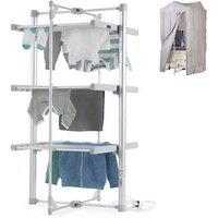 Deluxe 3-Tier Heated Clothes Airer!