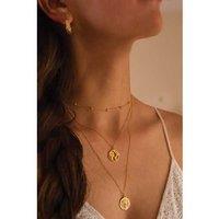 Elk & Bloom Gorgeous Chunky 18K Gold Globe Earth Necklace - Gift Box Option!