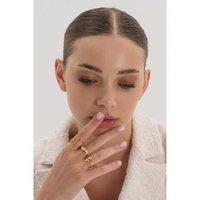 Elk & Bloom Stunning 18K Gold Chunky Stacking Band Ring - Gift Box Option!
