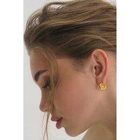 Elk & Bloom Luxurious Chunky Gold Rope Huggie Hoop Earrings - Gift Box Option!