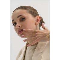 Elk & Bloom Elegant 14K Gold Crown Stacking Ring - Gift Box Option!
