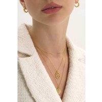 Elk & Bloom Stunning 14K Gold Herringbone Necklace - Gift Box Option!