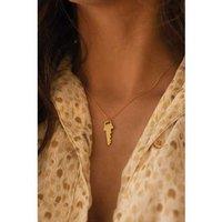 Elk & Bloom Elegant 14K Gold Key Necklace - Gift Box Option!