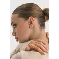 Elk & Bloom Elegant 14K Gold Moon & Star Ring - Gift Box Option!