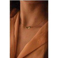 Elk & Bloom Elegant Gold-Plated Lock & Key Necklace - Gift Box Option!