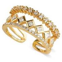 Elk & Bloom Luxurious 14K Gold Triple Band Stacking Ring - Gift Box Option!