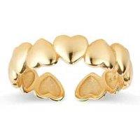 Elk & Bloom 18K Gold Heart Band Stacking Ring - A Touch Of Elegance - Gift Box Option!