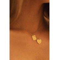 Elk & Bloom Glamorous Chunky 14K Gold Card Necklace - Gift Box Option!